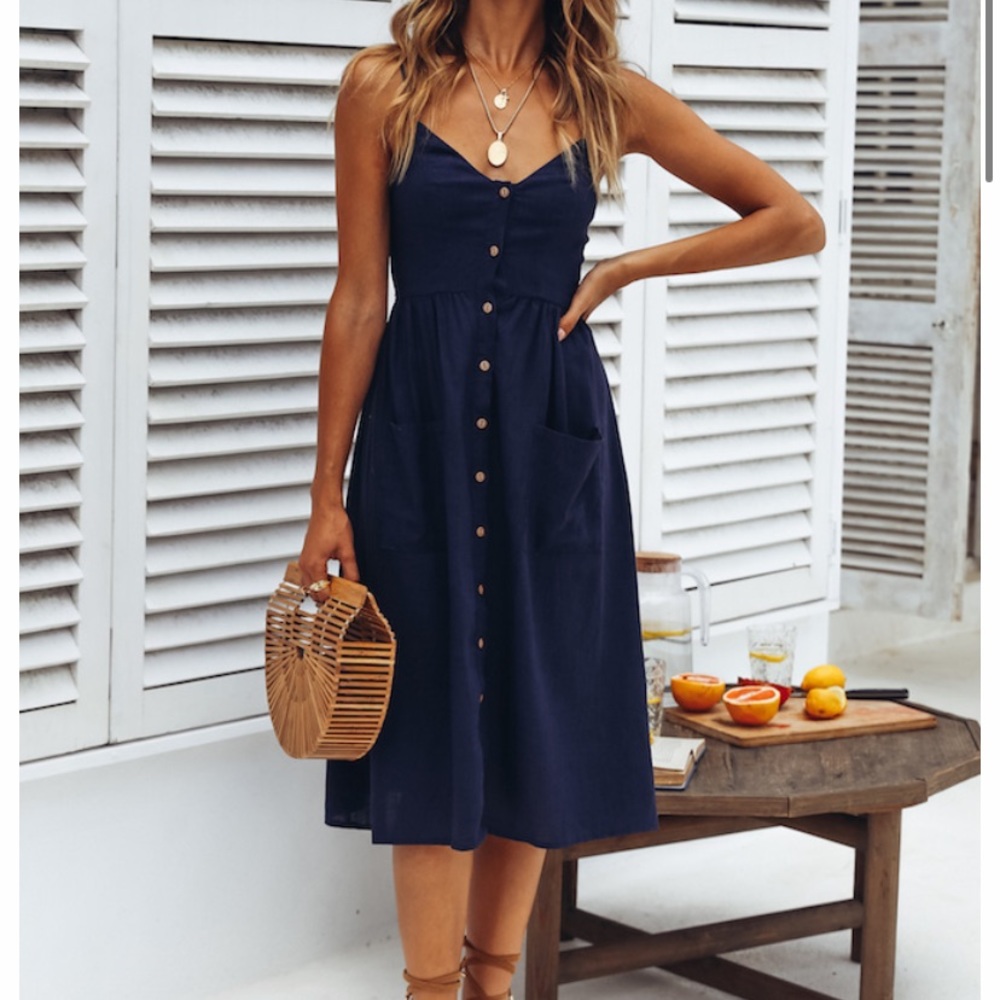 Used to know you midi dress - navy